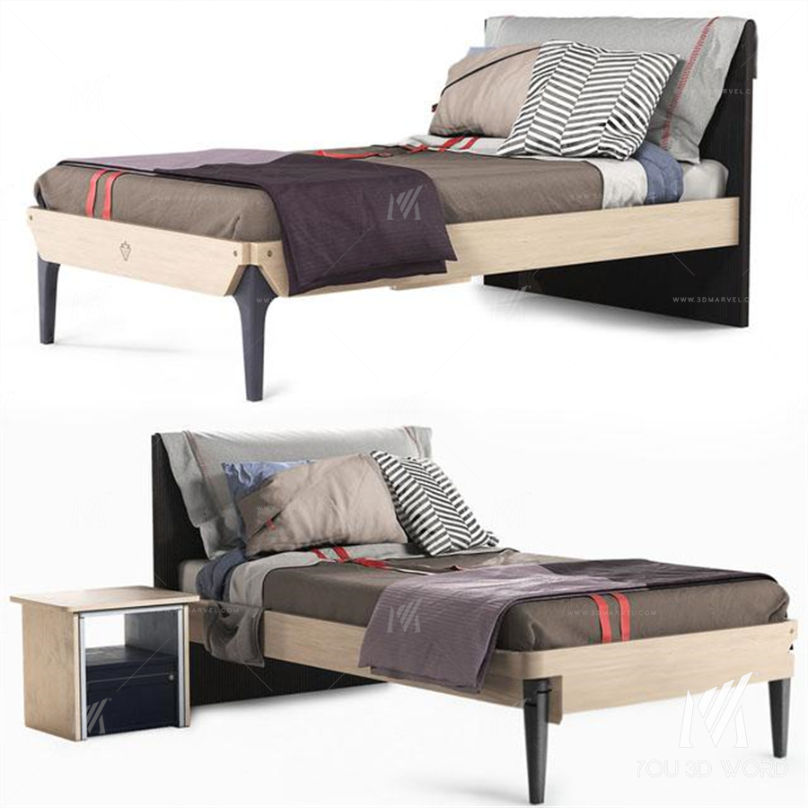 Cilek_Jugendzimmer_Trio_Bett